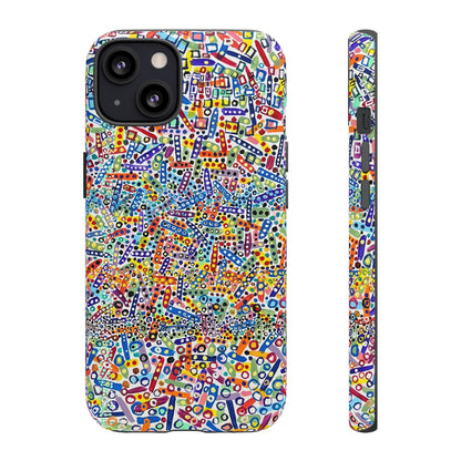 Phone Case "Imbrications" Painting