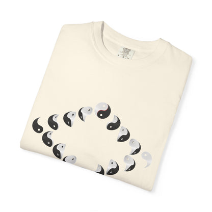 Shirt with Yinyang Phases in Diamond Shape