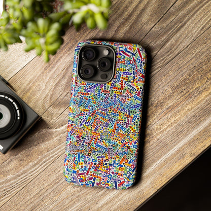 Phone Case "Imbrications" Painting
