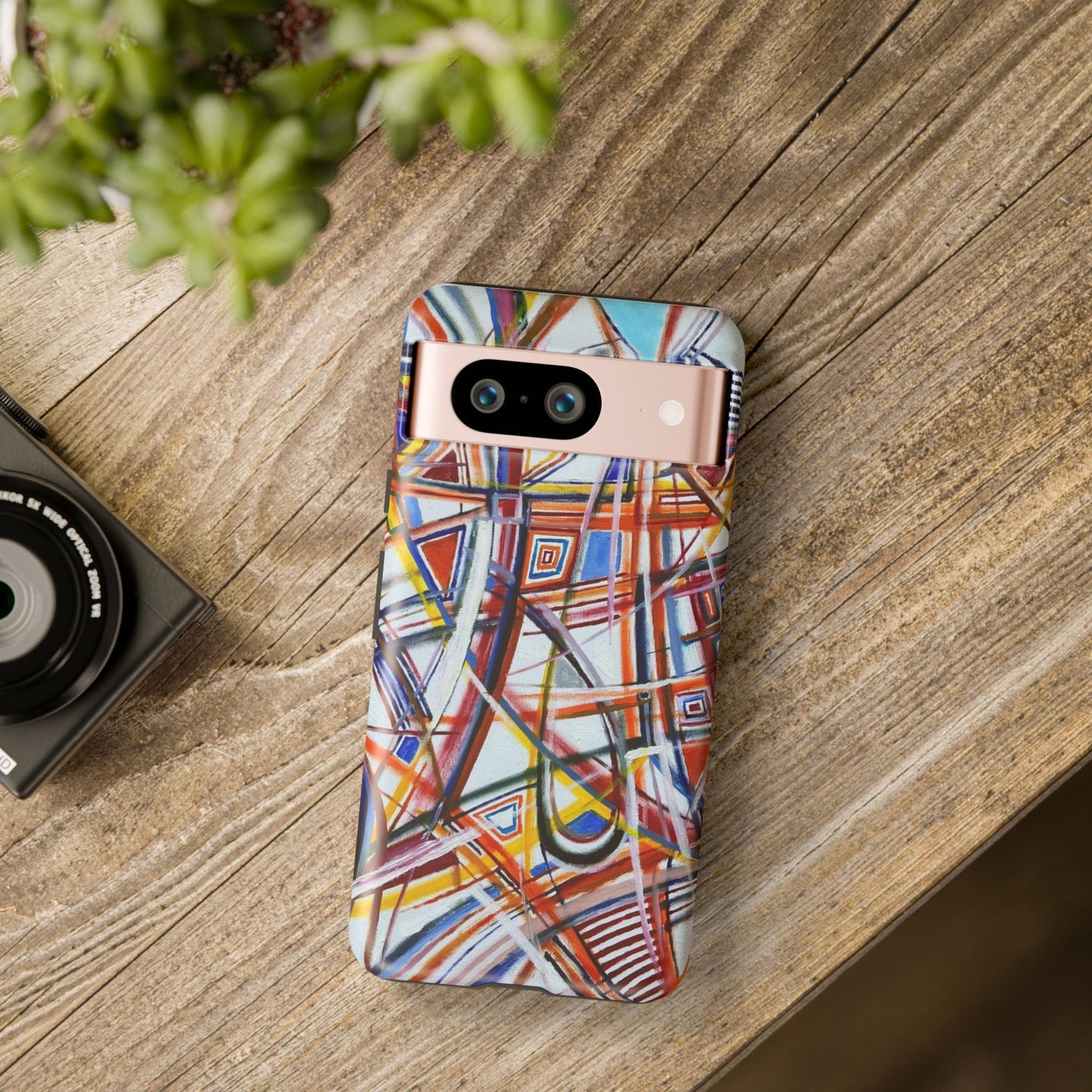 Phone Case with "Raceday at the Brickyard" painting design