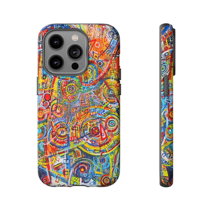Phone Case with the "Life of Plants COD3" Painting