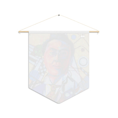 Pennant with Kandinsky portrait painting