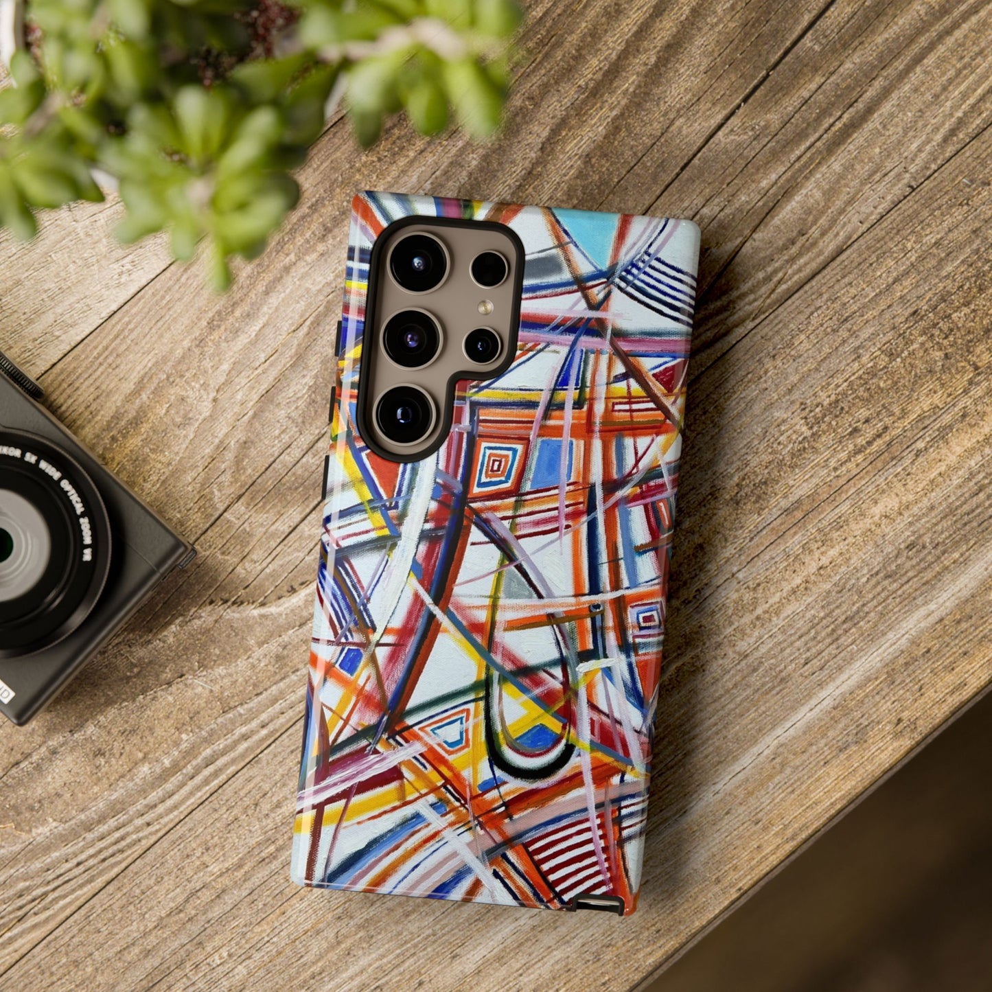 Phone Case with "Raceday at the Brickyard" painting design