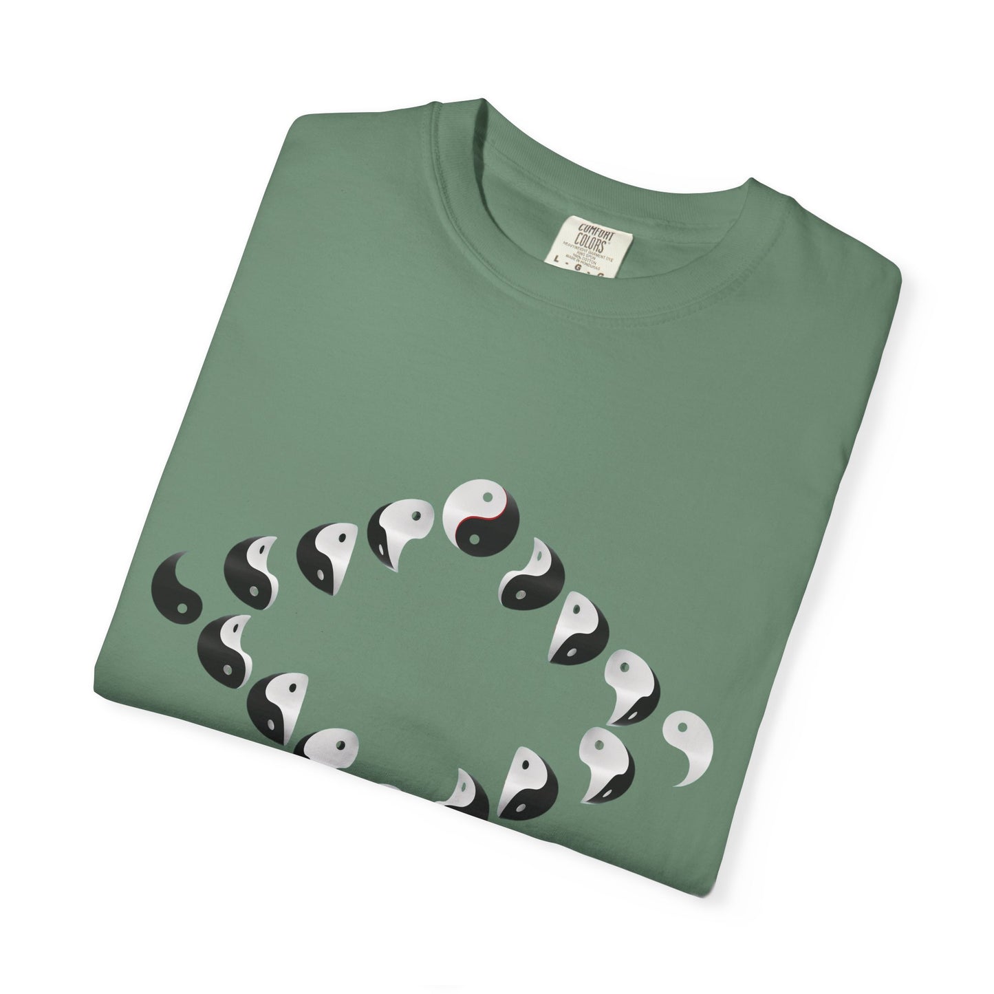 Shirt with Yinyang Phases in Diamond Shape