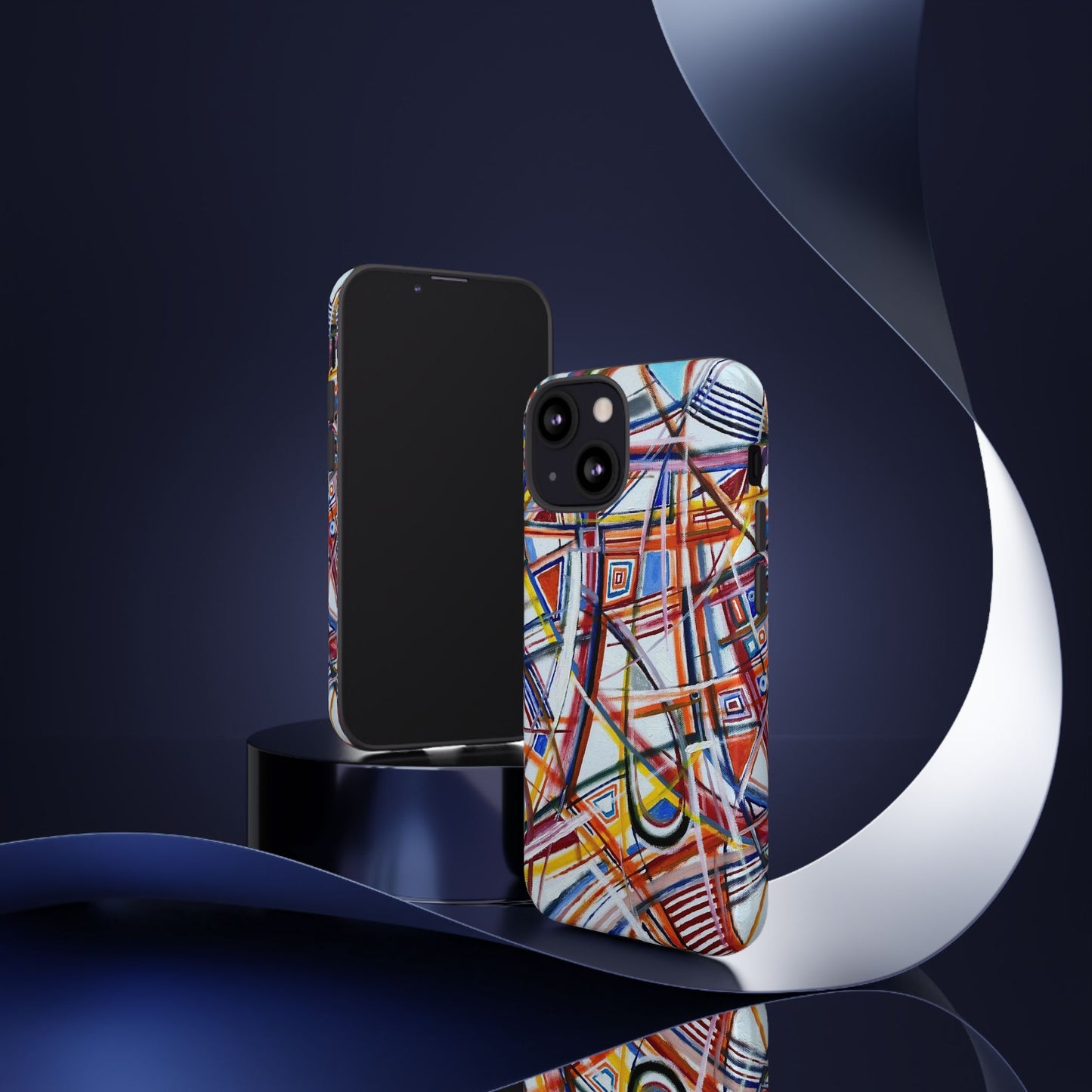 Phone Case with "Raceday at the Brickyard" painting design