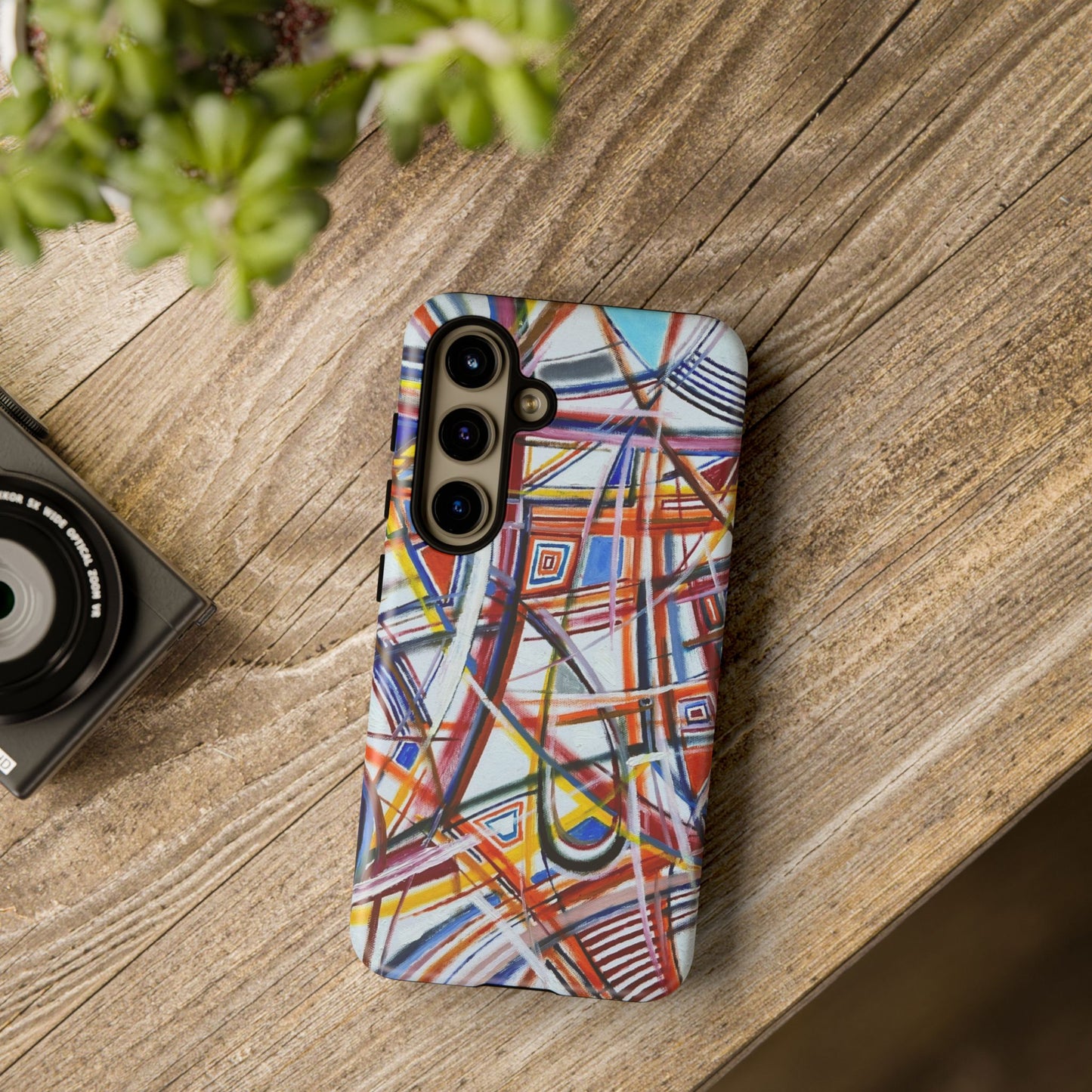 Phone Case with "Raceday at the Brickyard" painting design