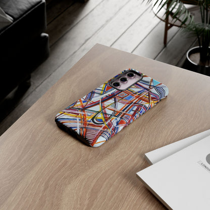 Phone Case with "Raceday at the Brickyard" painting design