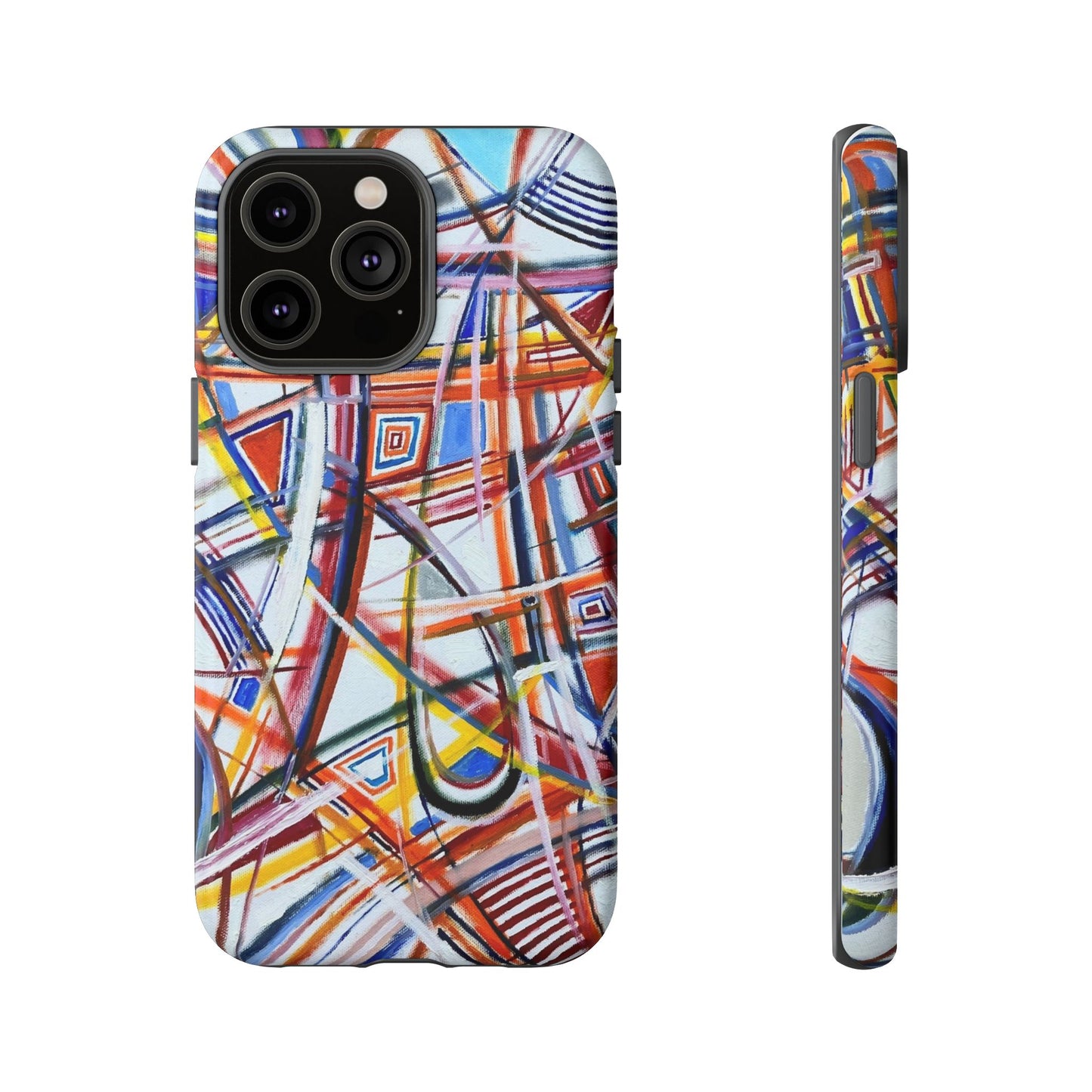 Phone Case with "Raceday at the Brickyard" painting design
