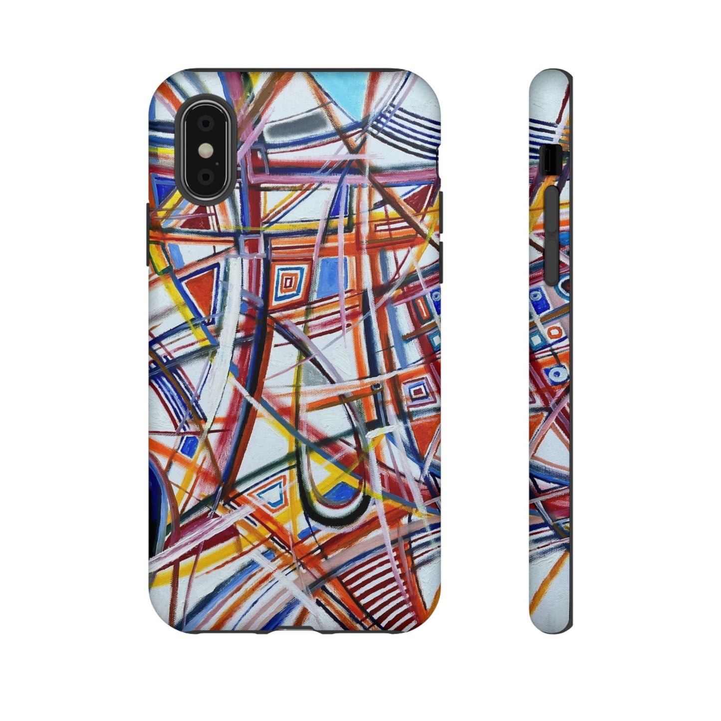 Phone Case with "Raceday at the Brickyard" painting design