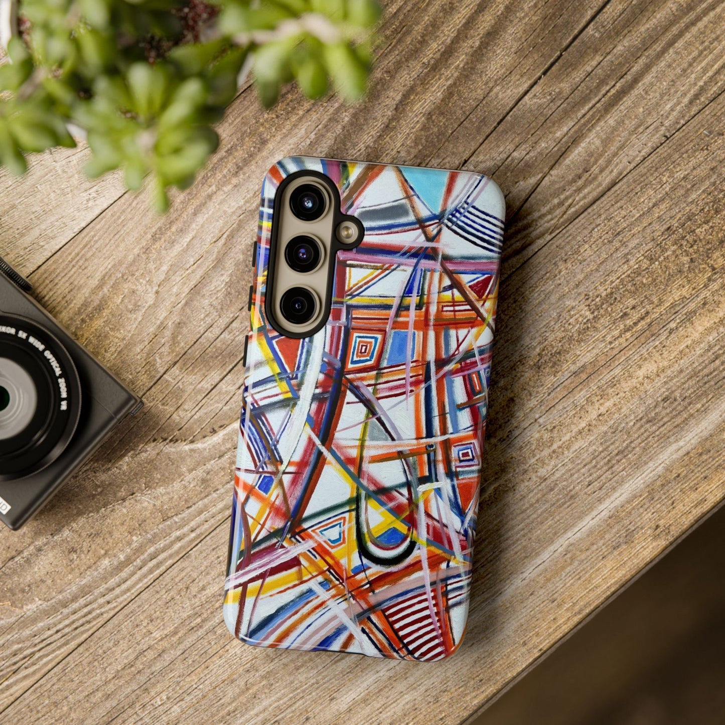Phone Case with "Raceday at the Brickyard" painting design