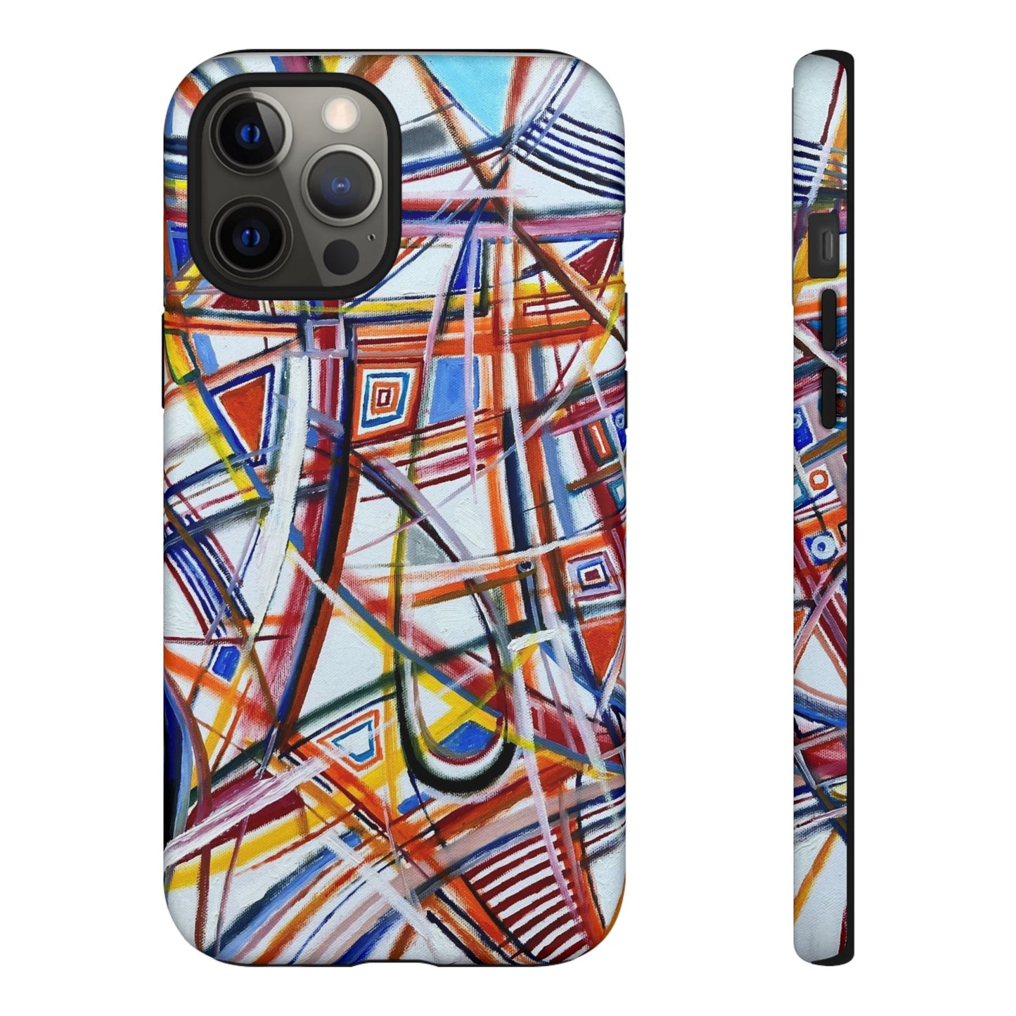 Phone Case with "Raceday at the Brickyard" painting design