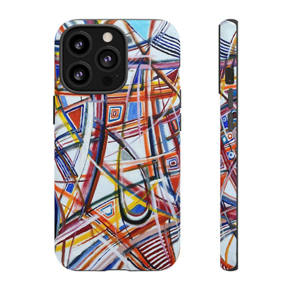 Phone Case with "Raceday at the Brickyard" painting design