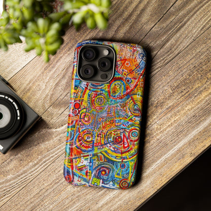 Phone Case with the "Life of Plants COD3" Painting