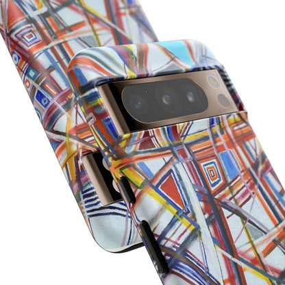 Phone Case with "Raceday at the Brickyard" painting design