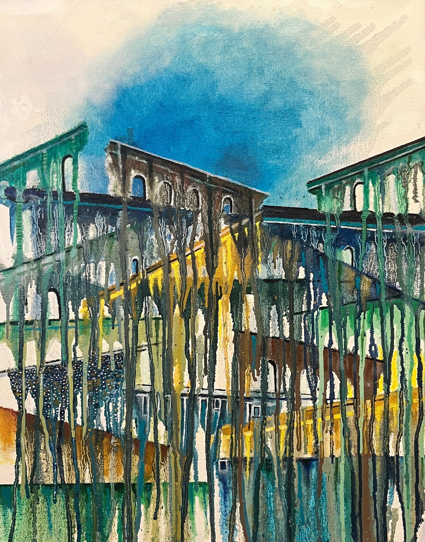 Original Art Abstract Painting - "Trier"